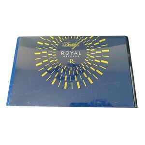 Davidoff Royal Release Cigar Box - 10 Robusto Cigars - Elegant Blue & Wood Desig